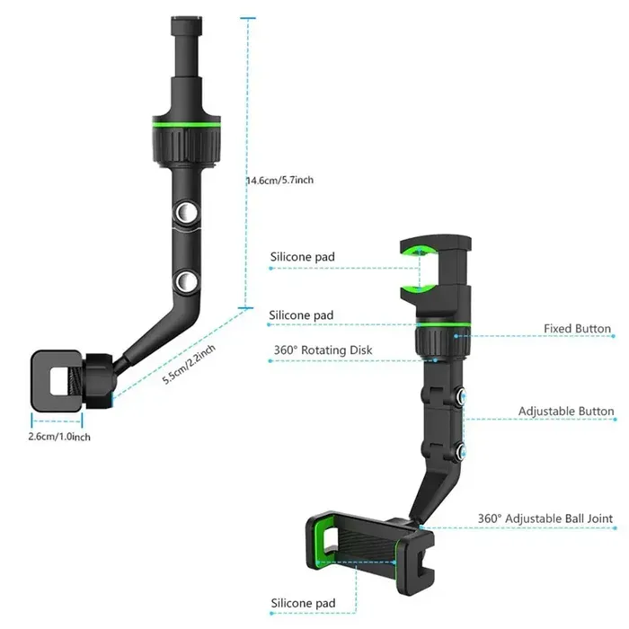 Phone holder versatility