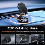 Alloy Folding Magnetic Car Phone Holder - Image 3