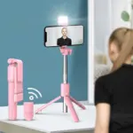 6 In 1 Wireless Bluetooth Selfie Stick and Tripod Stand - Image 2