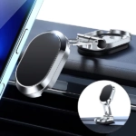Alloy Folding Magnetic Car Phone Holder - Image 2